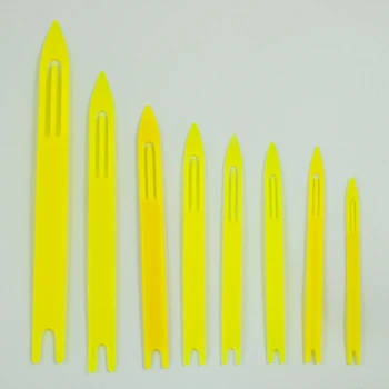 Qualidade 8 Peças Amarelas De Plástico, Linha De Pesca De Reparação De Compensação De Agulhas De Serviço De Transporte