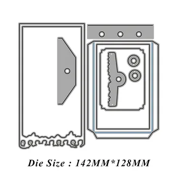 2021 Novo Cartão de Convite de Corte de Metal Morre DIY Scrapbooking em Relevo o Papel da Foto Carimbos de Artesanato Modelo de Molde Estênceis