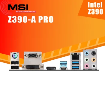 LGA 1151 MSI Z390-UM PRO Motherboard i9/i7/i5/i3 64GB DDR4 4400MHz M. 2 Porta de Exibição da área de Trabalho Z390 Placa-Mãe 1151 ATX Usada Z390