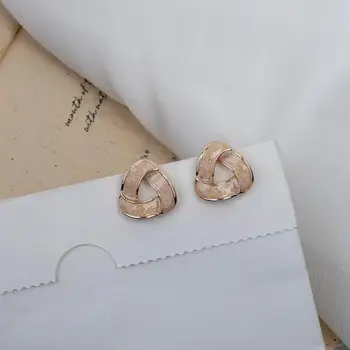 Moda novas senhoras de simulação de brincos de pérola geométricas rodada brincos brincos jóias de presentes de casamento