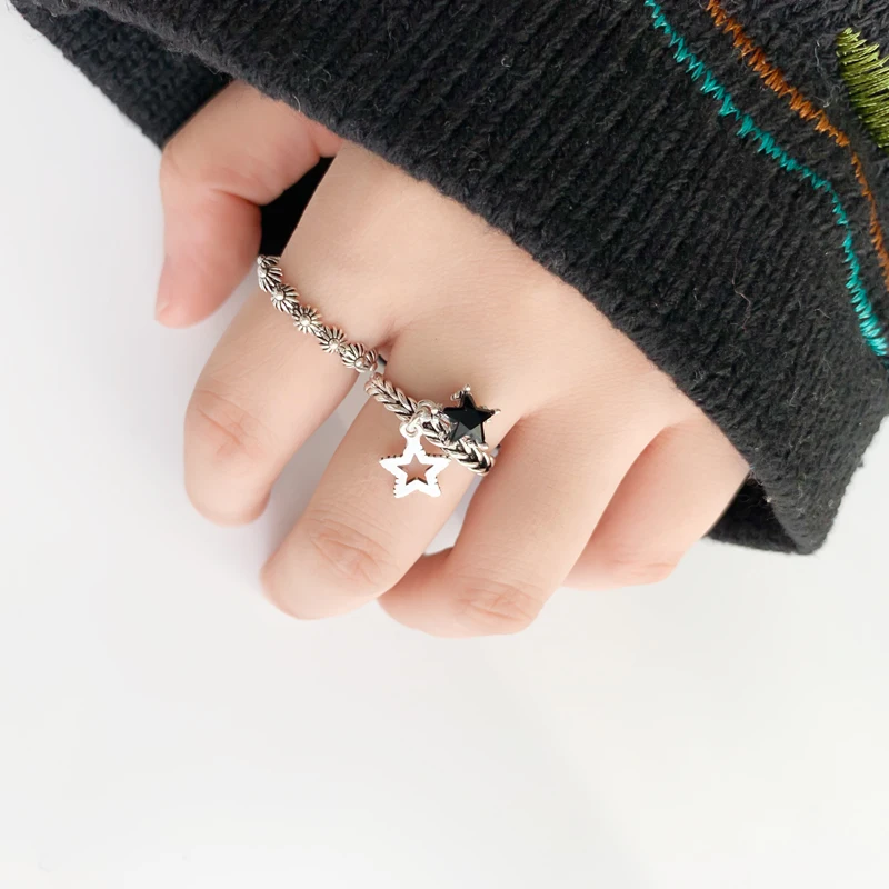 Boêmio Étnica, Cor de Prata Flor de Anéis para as Mulheres de Noiva Vintage Anéis de Dedo de Presentes de Natal