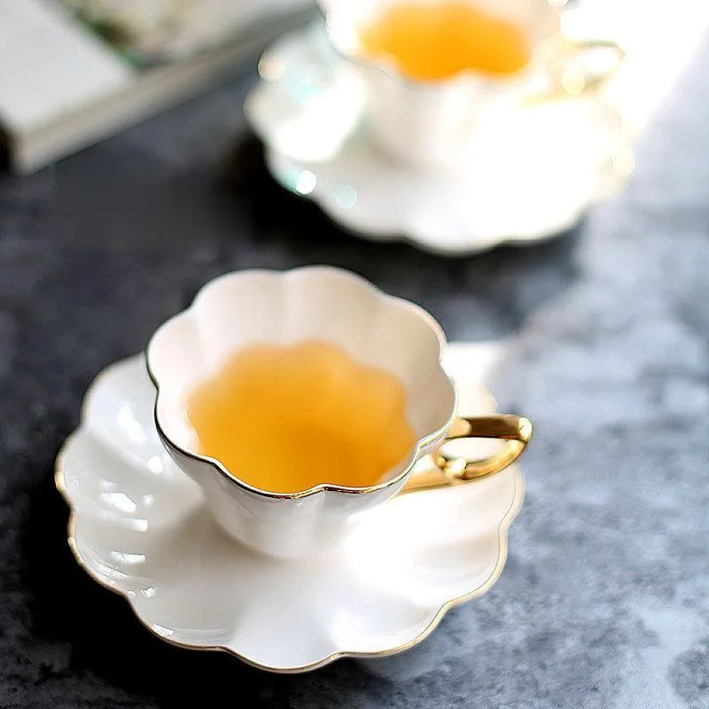 180 ml de chá Chinês xícara e pires conjunto de cerâmica xícara de chá de porcelana branca xícara de café, conjunto de chá e café loja de xícara de café de presente
