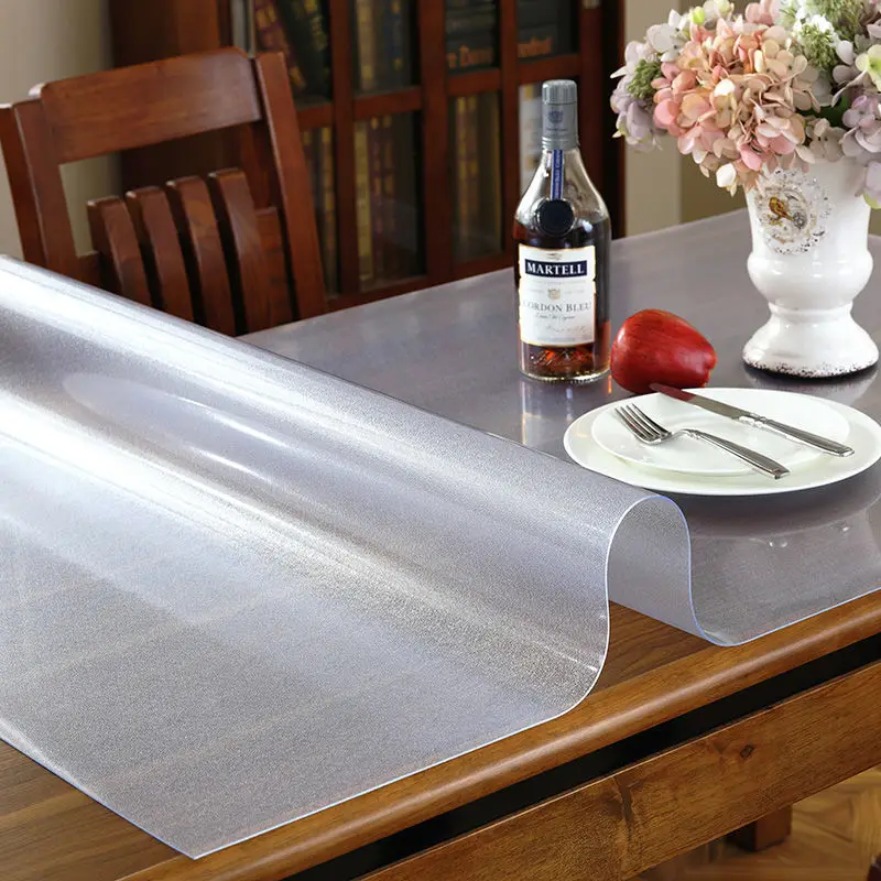 Vidro macio Tapete de Protecção em PVC Toalha Impermeável Transparente Tabela de Protecção Tapete de Mesa de Café para a Sala de Toalha de mesa