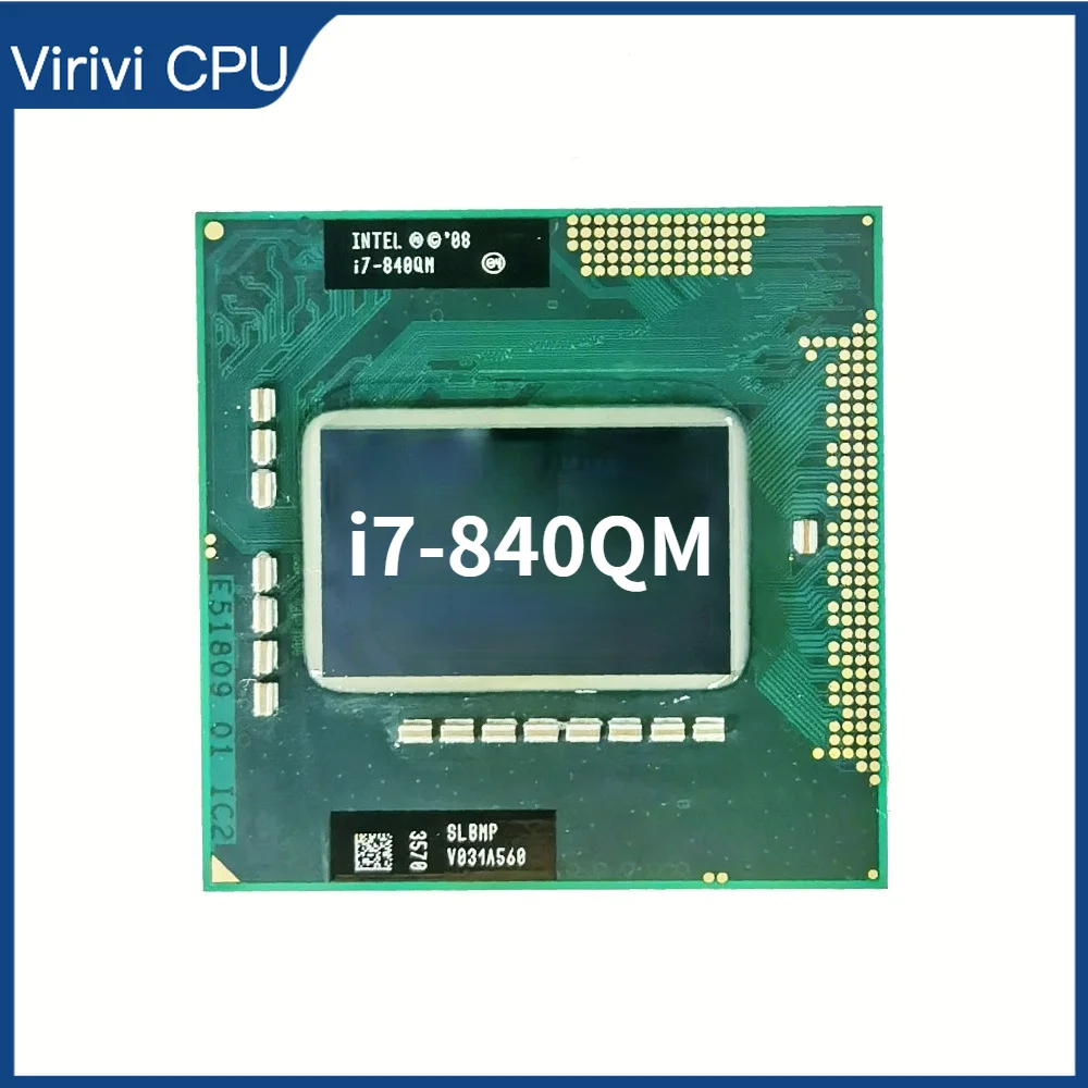 Intel Core i7-840QM i7 840QM SLBMP 1.8 GHz Quad-Core de Oito Thread da CPU Processador 8W 45W Soquete G1 / rPGA988A
