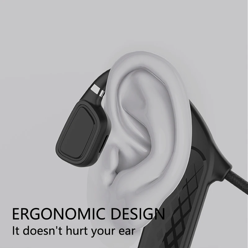 Universal Fones de ouvido Com Osso Condução Fone de ouvido compatível com Bluetooth Fone de ouvido Fone de ouvido sem Fio TWS Esporte Impermeável Fones de ouvido