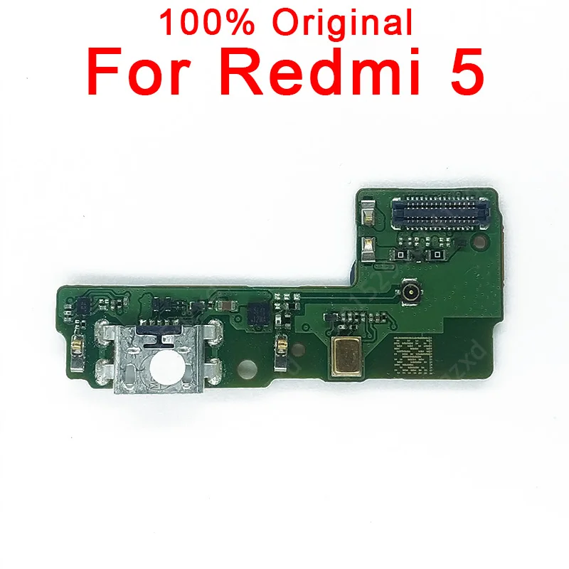 USB Original de Carga a Bordo Para Xiaomi Redmi 5 Redmi5 Porta de Carregamento do PWB do Conector Dock Flex Placa do Soquete de Substituição de Peças de Reposição