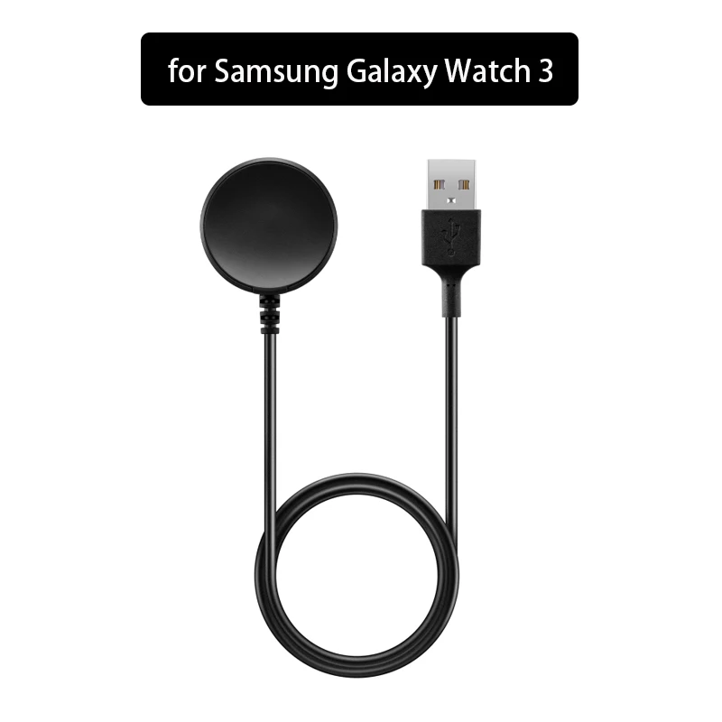 1pcs USB Cabo de Carregamento Rápido Doca Carregador de Energia Adequado Para Samsung Galaxy Watch 41mm 45mm Smart Watch Acessório Para Assistir 3