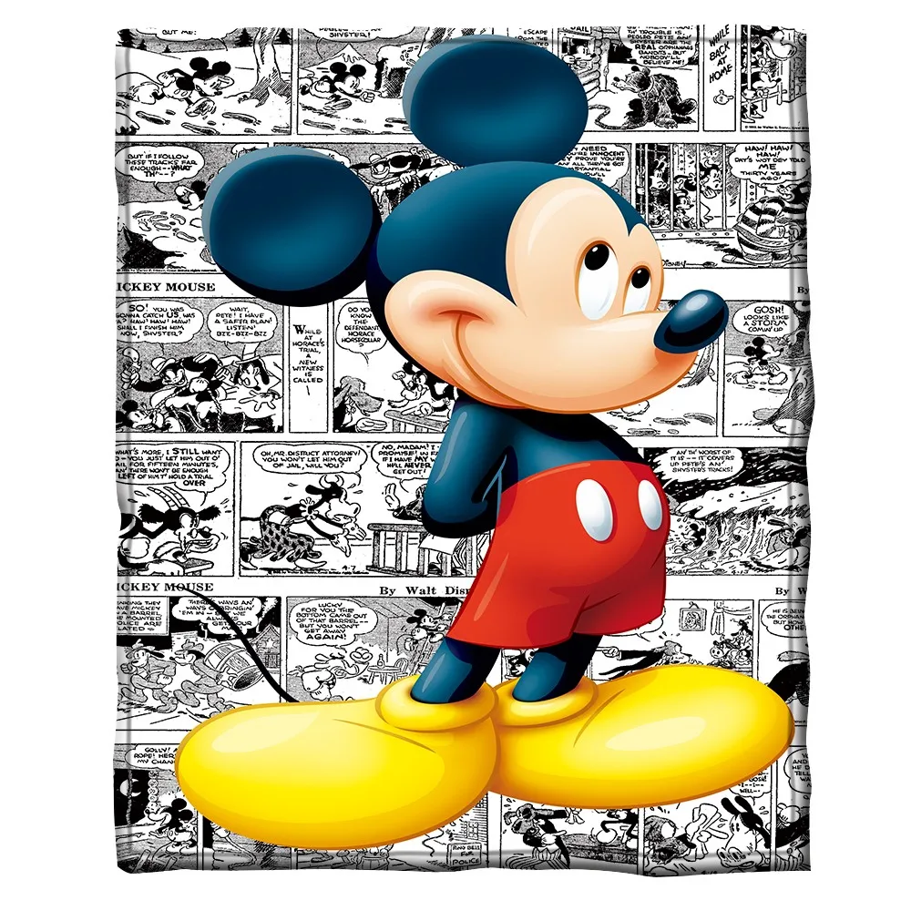 Dos desenhos animados Bonitos Rato de Minnie do Mickey de Impressão 3D, Ar Condicionado Nap Cobertores Jogando Edredon Sofá-Cama para Crianças de Crianças Meninos Meninas rapazes raparigas
