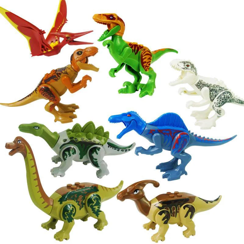 Jurassic Parque De Dinossauros Do Mundo Indominus Rex Blocos De Dinossauros Tiranossauro Rex Modelos De Blocos De Construção De Brinquedos Criador De Animais