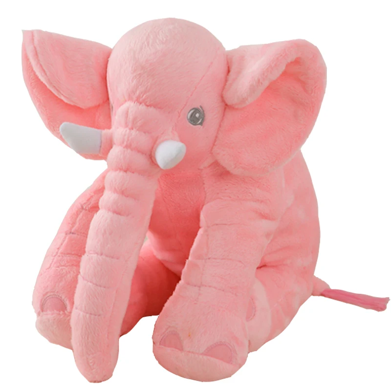 1pc 40/60cm de Moda Bebê de Animais Elefante Estilo Boneca de Pelúcia Elefante de Pelúcia Almofadas Crianças Brinquedo de Crianças, Quarto de Cama, Travesseiro para Dormir