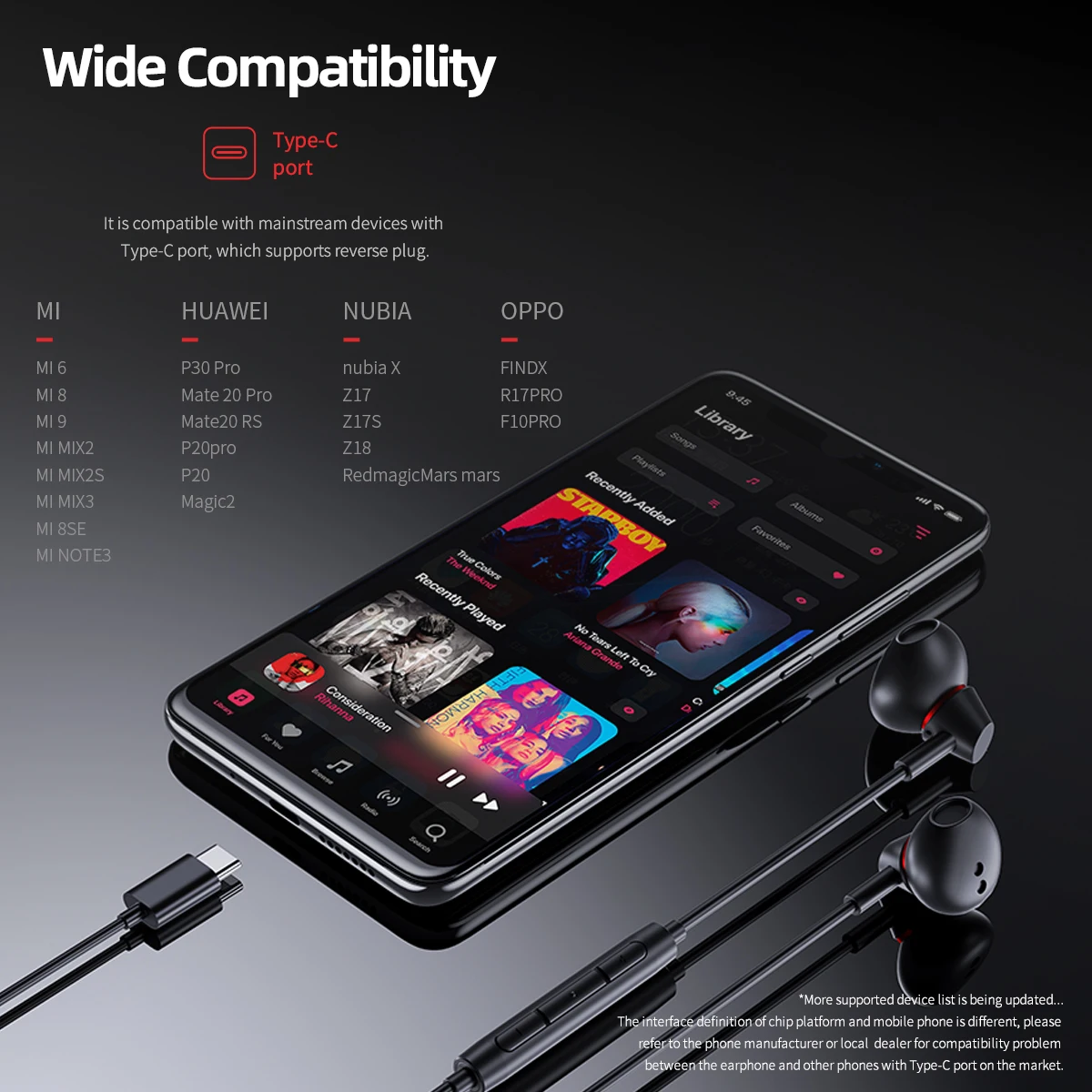 ROCK Metal Tipo C Fones de ouvido Semi No Ouvido Estéreo Envolvente Fone de ouvido Para Xiaomi 11 10 Fones de ouvido Com Para Samsung S20 S21 Huawei