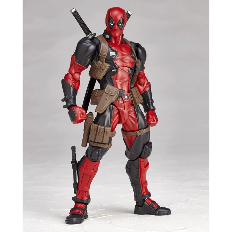X-Men Deadpool Figura De Ação Revoltech Yamaguchi Super-Herói De Brinquedo Boneca De Presente