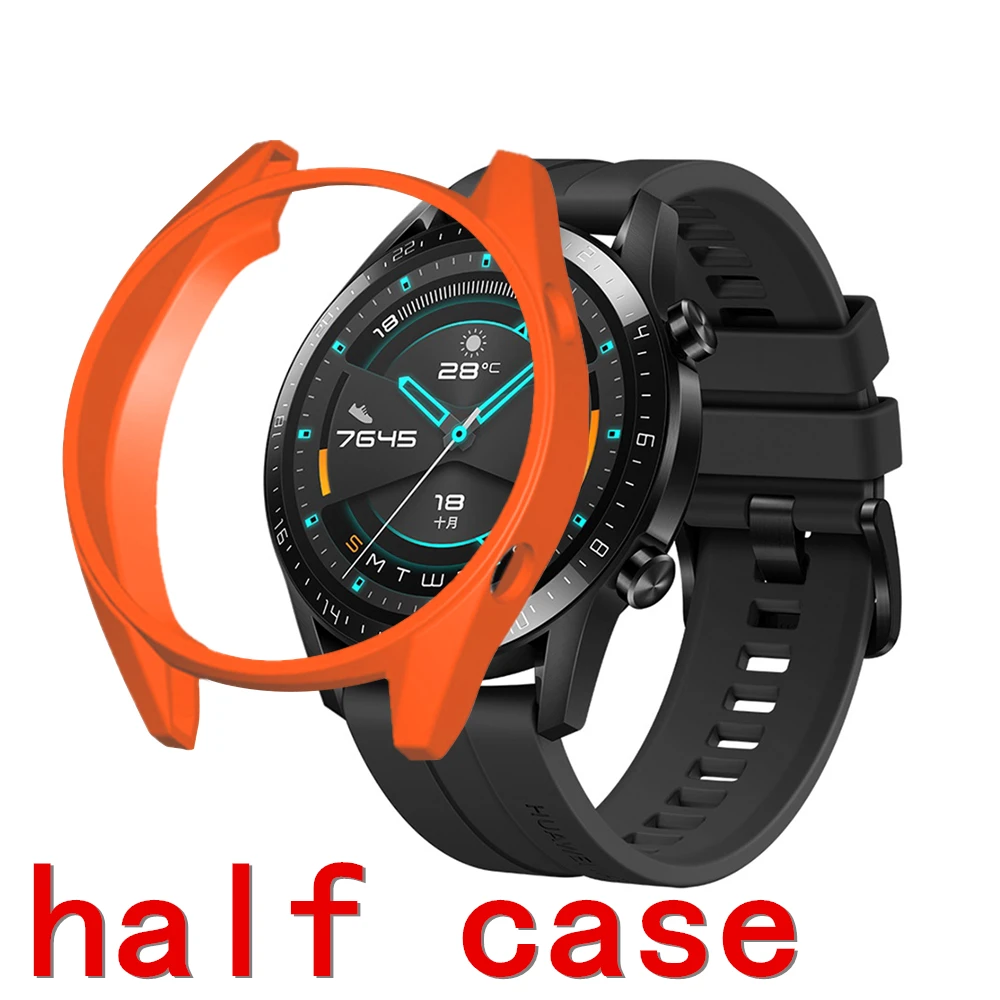 FIFATA Para Huawei Assistir GT/GT 2 46MM TPU Macio Relógio de Silicone Caso Protetor Para GT/GT2 Smart Watch, Relógio de Substituição da Tampa do Caso