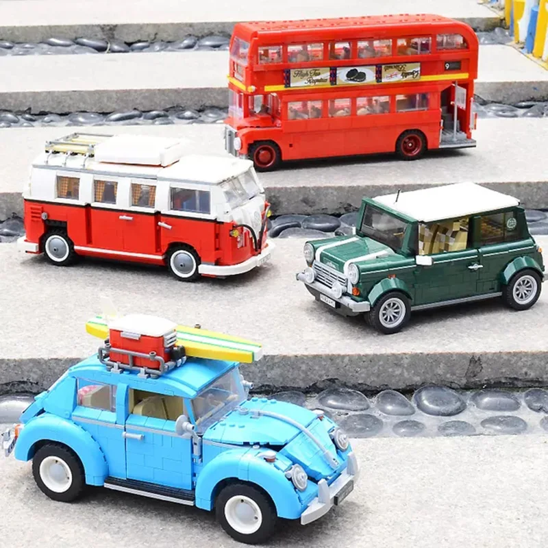 1193Pcs Besouro Carro Blocos de Construção criativa Técnica: um Modelo de carro com Figuras DIY Tijolos de Brinquedos para Crianças, Presentes de Aniversário 10566