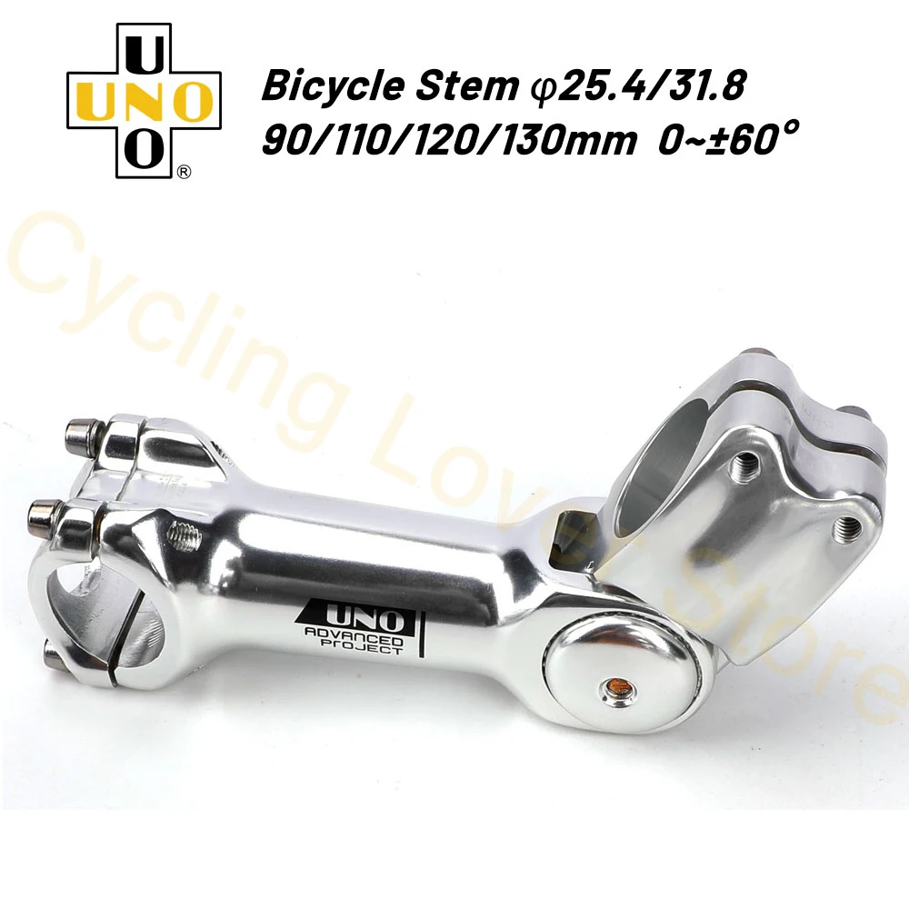 UNO Ajustável MTB Bicicleta de Estrada Hastes de 25,4 mm 31,8 mm de Prata de Bicicleta Haste Liga de Alumínio, Guidão de Risers