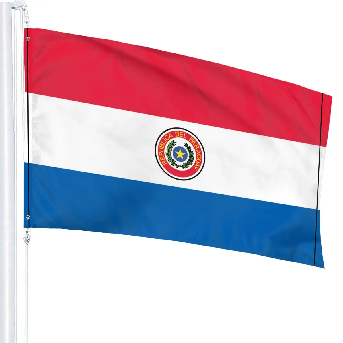 90x150cm PY ERGUER A República Do Paraguai Bandeira para a Decoração banner