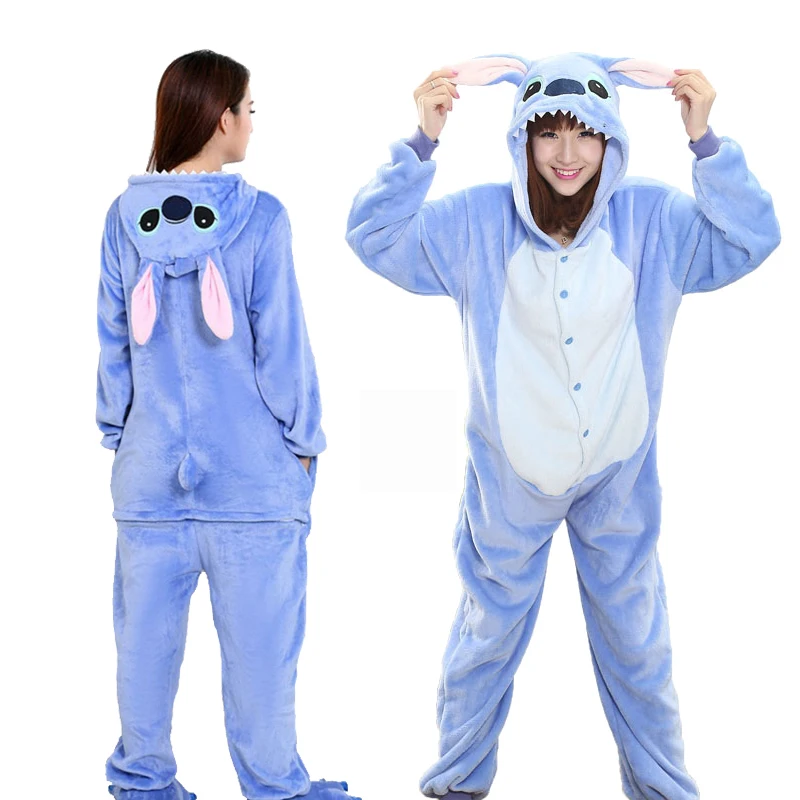 Kigurumi Unicórnio Pijama Animal Adulto Tigre Ponto Panda Onesie Mulheres Homens Par De Pijamas De Inverno Terno De Pijamas De Flanela Pijamas