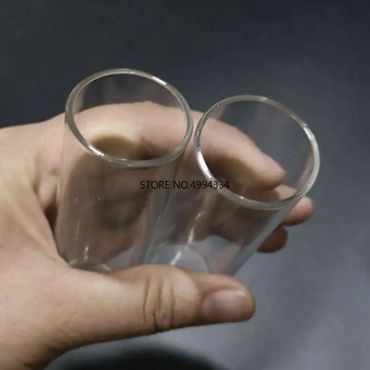 Frete grátis/10pcs/lot 30x100mm 50ml de fundo Plano Tubo de Ensaio de Vidro para tipos de vidraria do Laboratório