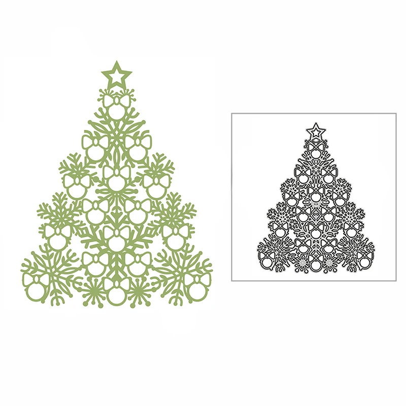 Nova Natal floco de Neve, Árvore de Arco 2020 Corte de Metal Morre para DIY Scrapbooking e Cartão de Fazer Decoração em Relevo de Artesanato Nenhum Selos