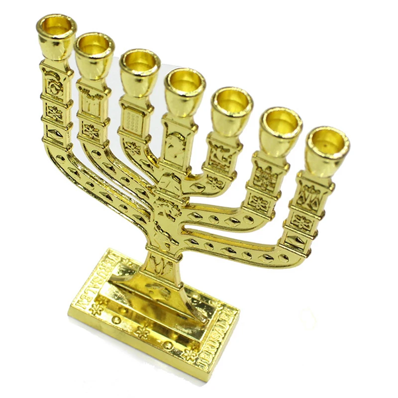 Judeu Menorá suportes de Vela Religiões Candelabros Hanukkah Castiçal