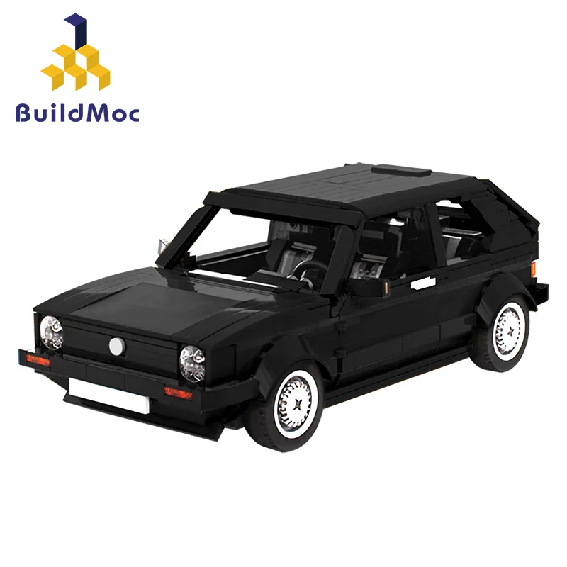 MOC Carro de Corrida Blocos de Golf MK1 Cidade Campeã de Velocidade Famoso Carro Cinza Sonic Alta Tecnologia do tijolo de Brinquedos para crianças Super Modelo de Carro