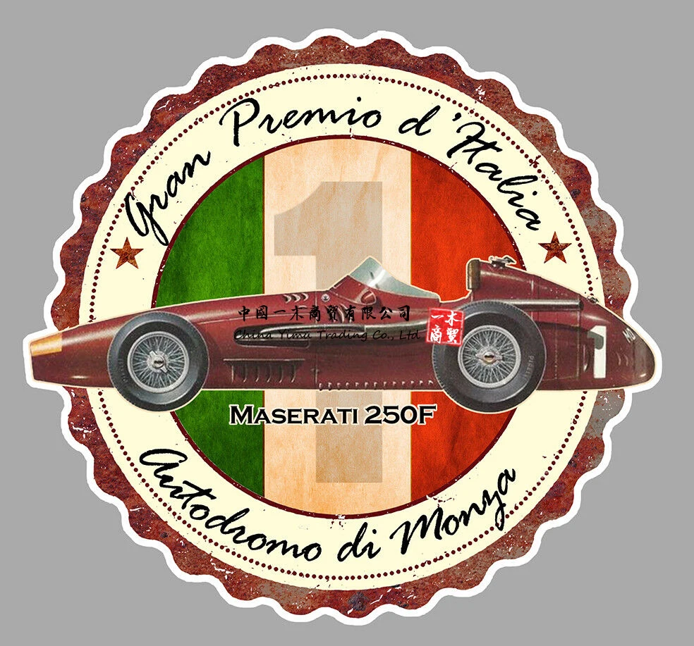 Acessórios Do Carro Para O Grande Prémio De Monza Vintage Autódromo Do Circuito Formule Auto Adesivo De Carro