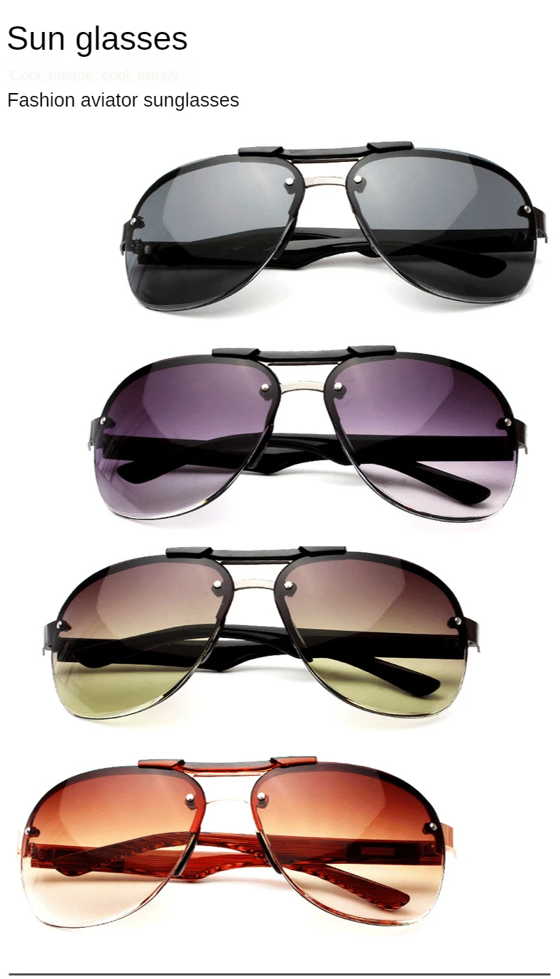 Novo Metal Homens Óculos de sol da Moda de Óculos de Pesca esportiva de Óculos de sol de Cópia de Peça de Sapo Espelho Atacado