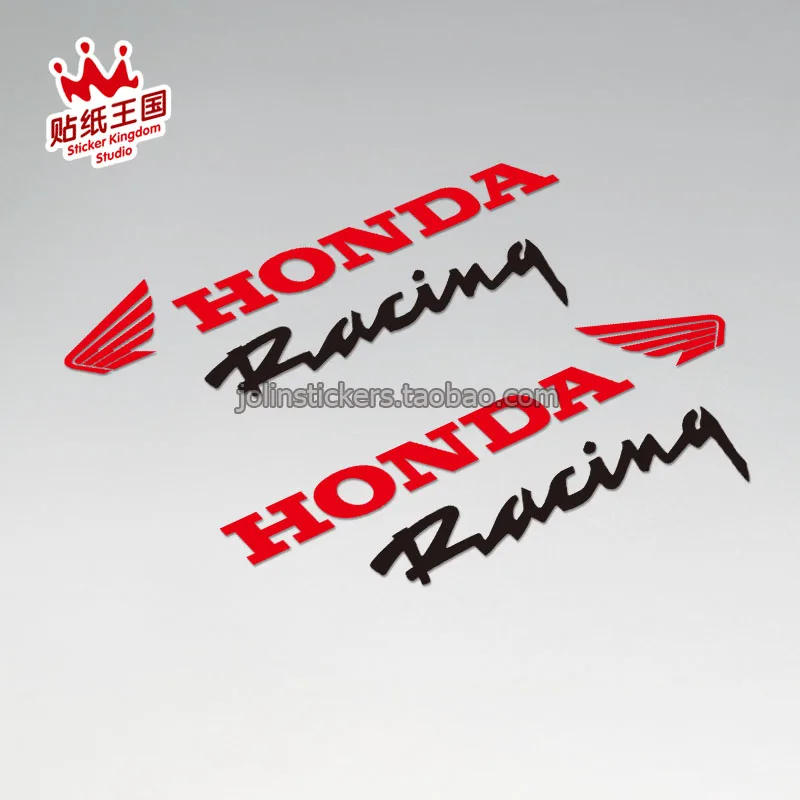 1 Par Para Honda Racing CBR1000RR 600RR 650R 250RR CB1000R CB750 CB650F CB500R VFR1200 800 Motocicleta Decal Adesivo Refletivo