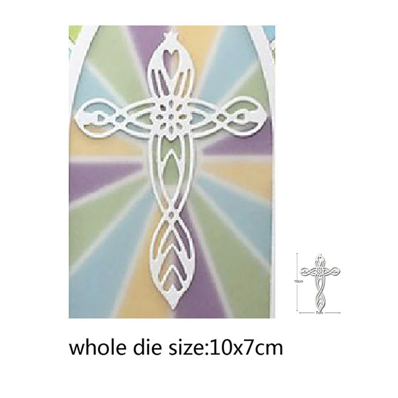 100*70mm de Renda tira cruz religião de Corte de Metal Morre Stencils para Estampagem morre Modelo DIY Cartão de Fazer artesanato morre