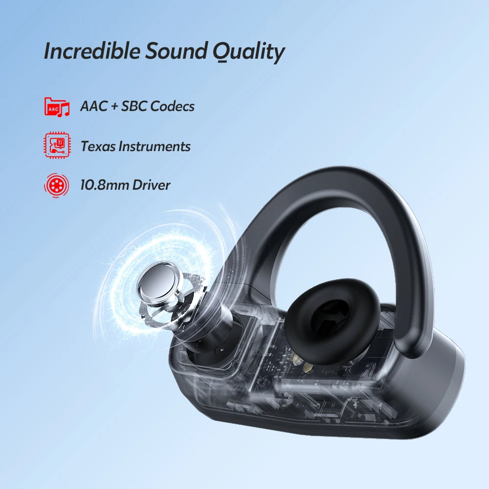 DACOM Osso Condução de Fones de ouvido TWS Impermeável Bluetooth fones de ouvido-Tipo C-Estruturas sem Fio Estéreo de Esportes Execução de Fitness Fones de ouvido