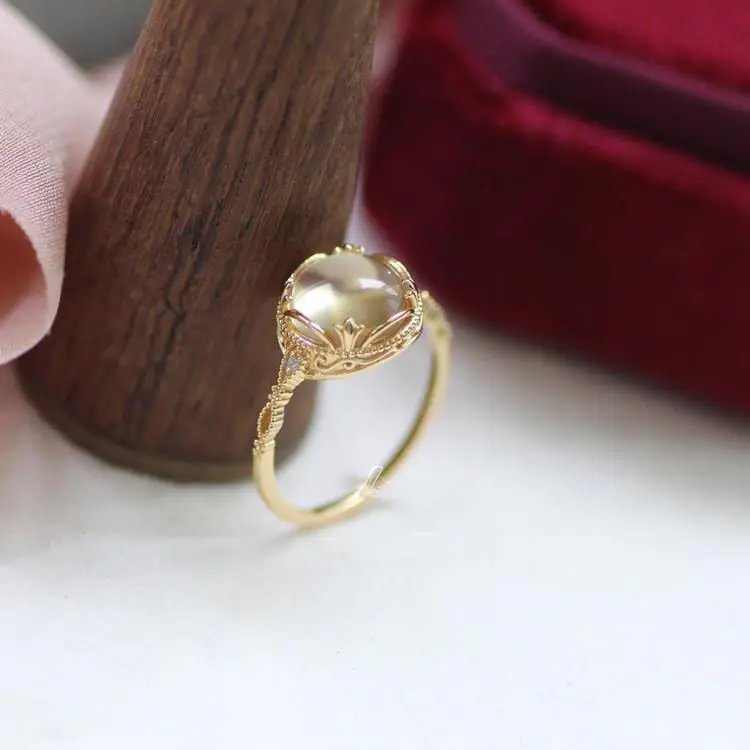 Designer original cravejado de diamantes naturais ovo rodada de abertura do anel ajustável charme criativo retrô, feminino, jóias de prata