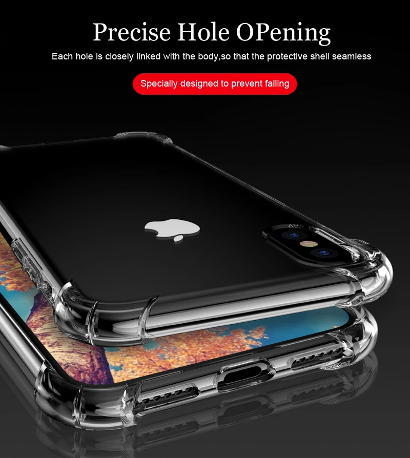 Macio Transparente Anti-knock Caso para o iPhone 13 11 12 Pro mini X XR XS Max Capa para iPhone 6 6 7 8 Mais de 5 anos SE 2020 para o Condutor Caso