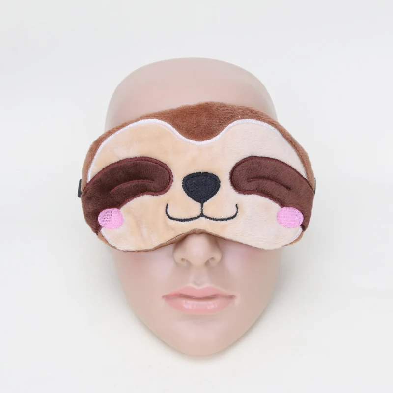Luxuoso bonito Olhos dos Animais Tampa de Dormir Máscara Eyepatch Folivora Alpaca Flash ovelhas Cartoon Nap Olho Sombra de olho preguiçoso máscara suave linda
