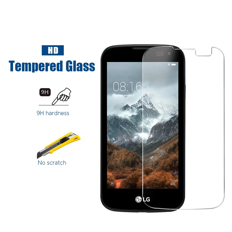 Vidro de proteção para LG K7 K8 K10 2018 K4 K8 2016 2017 HD Vidro Temperado transparente Para LG K10 Pro Espelho Protetor de Tela