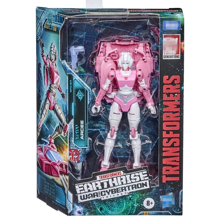 14cm Hasbro Transformers Seibertron Earthrise Sharkticon Airwave Arcee Cortina de fumaça PVC Modelo de Brinquedo Figura Acção e as Figuras do Brinquedo