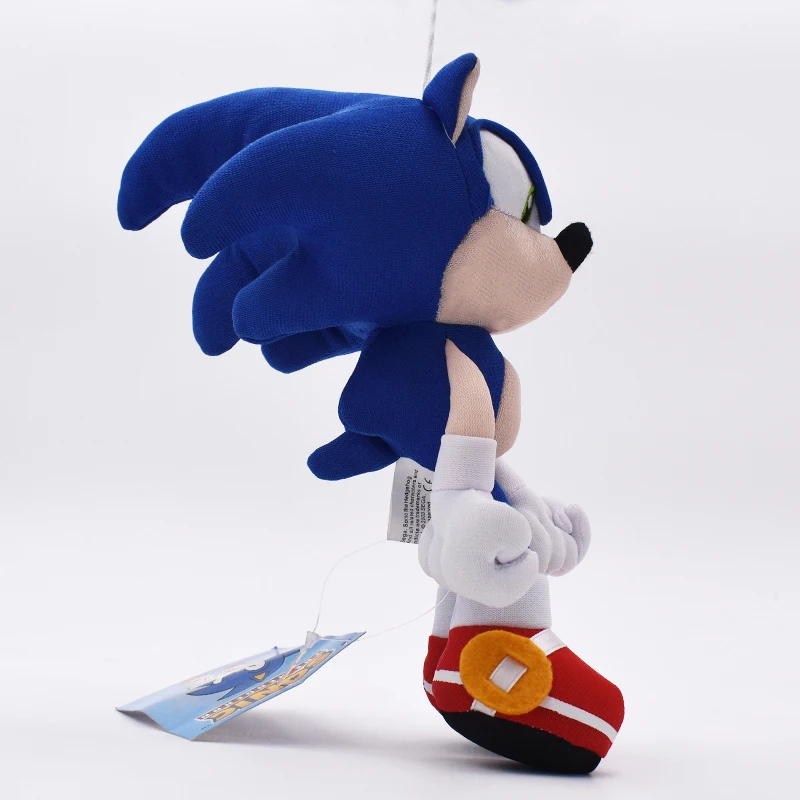 30CM Sonic Brinquedos de Pelúcia Boneca Sombra Azul Sonic Pelúcia Macia Pelúcia Algodão Anime de Pelúcia Boneca Para Crianças, Presentes de Aniversário