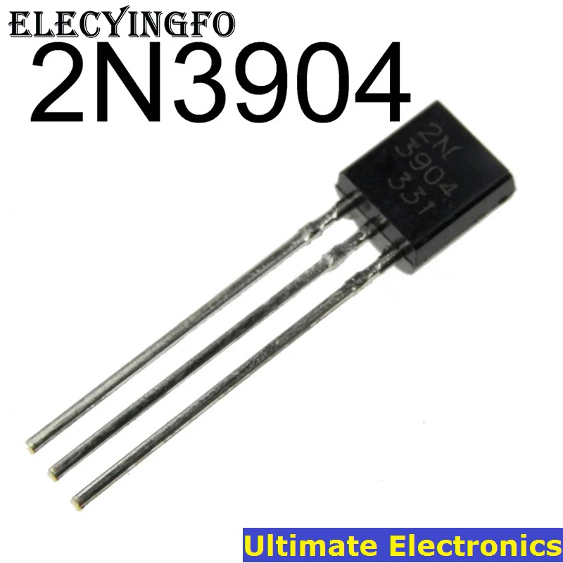 100pcs 2N3904 PARA-92 NPN de Propósito Geral Transistor