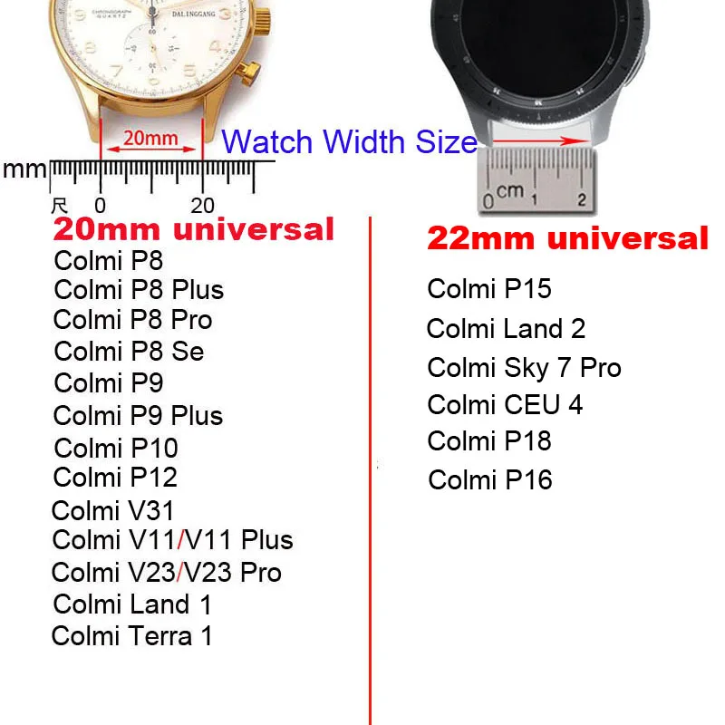 Pulseira de Silicone Para Colmi P8 Pro Se Mais P9 P10 V11 V31 V23 Pro Terra Terra Bracelete Pulseira de 20 mm Faixa de Relógio Inteligente