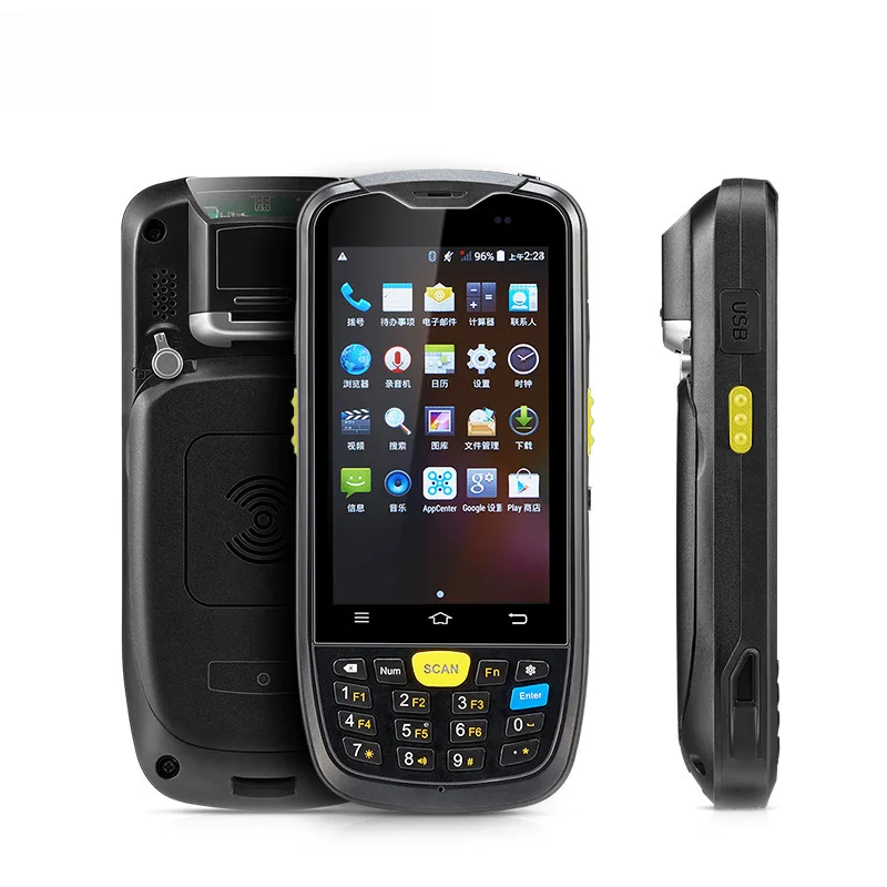 Handheld Android portátil Scanner de código de Barras PDA 4 Polegadas Industrial Terminal 2D Zebra SE4710 Leitor de código de Barras Inventário de Coletores de Dados