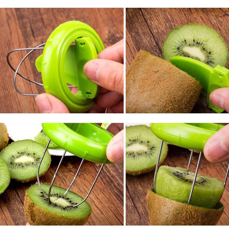 Venda quente Mini Fruta Kiwi Cortador Descascador de Segmentação de dados utensílios Ferramentas de Kiwi peeling de ferramentas Para Pitaia Verde