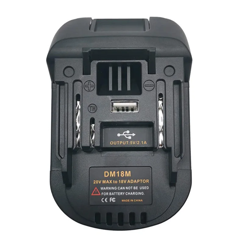 DM18M Adaptador Converte Dewalt 20V Bateria de Lítio e Milwaukee 18V M18 de Lítio de Bateria para Makita BL1830 BL1840 BL1850 BL1860