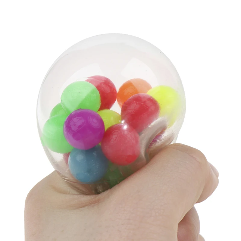 Anti-Stress Face Apaziguador Colorido Bola Autismo Humor Squeeze Socorro Saudável Brinquedo Engraçado Gadget De Ventilação Brinquedos Para Crianças De Presente De Natal