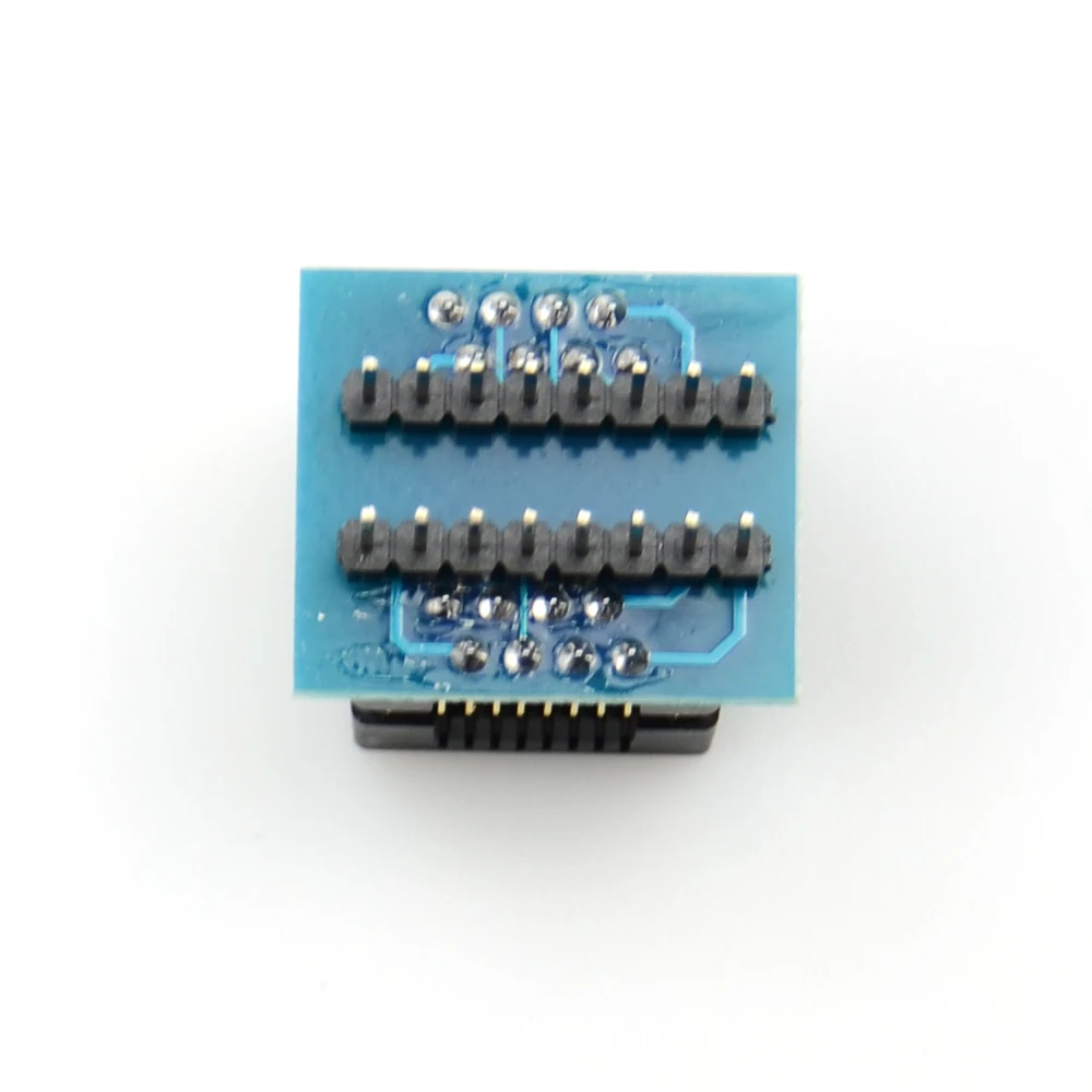 Original SOIC8 SOP8 para DIP8 Corpo Largo Assento de 150mil Programador Adaptador de Soquete Azul SA602 IC Teste Clipe de Conversão Gravador de Chip Inteligente