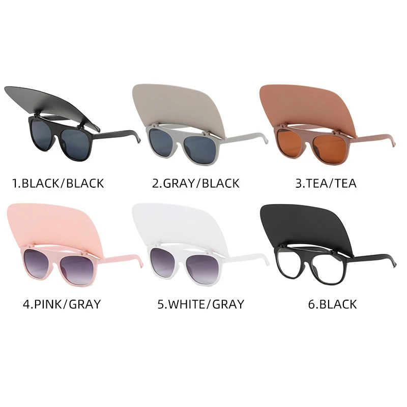 Moda Vintage da Marca de Luxo Designer Flip Praça Óculos de sol das Mulheres os Homens Popular Gradiente de Óculos de Sol ao ar livre de Viagens Tons UV400