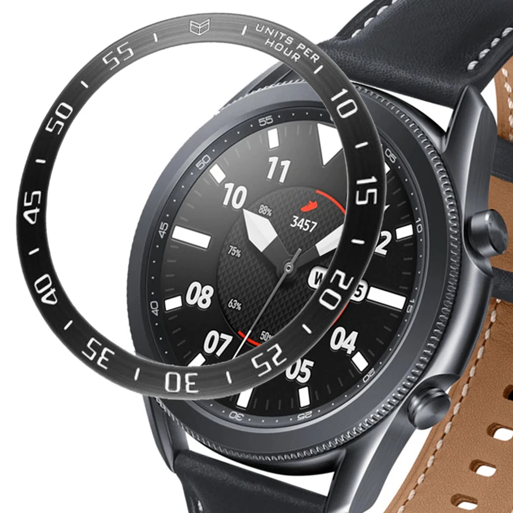 Para Samsung Galaxy Watch 3 41 45mm Aro em Aço Inoxidável Tampa de Proteção para o Galaxy Watch 46mm/Engrenagem S3 Fronteira&Classic