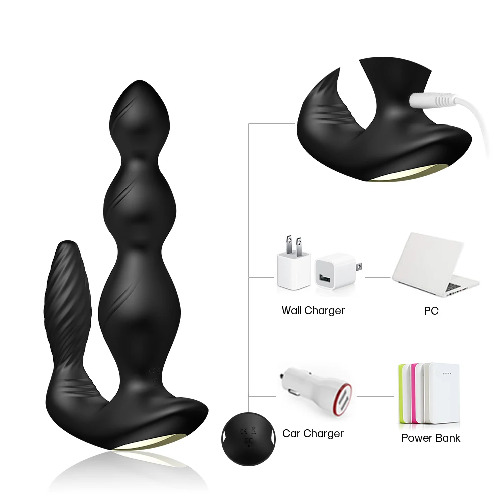 Controle remoto vibrador brinquedo do Sexo para homens Vibradores erótico de casal anal, estimulador do ponto g-gay brinquedo massagem de Próstata sextoy mulheres