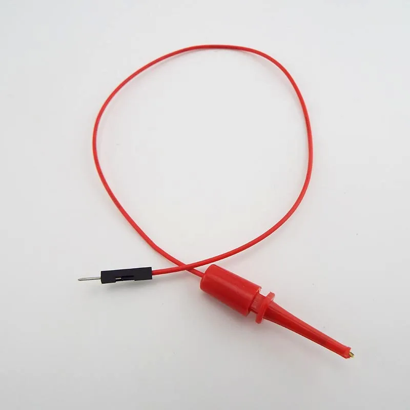 Vermelho preto Teste Gancho Com Masculino feminino Cabeça Dupont Linha Transistor Testador de Gancho Para Elétrica Gancho Tipo de Teste Clipe de Instrumentação