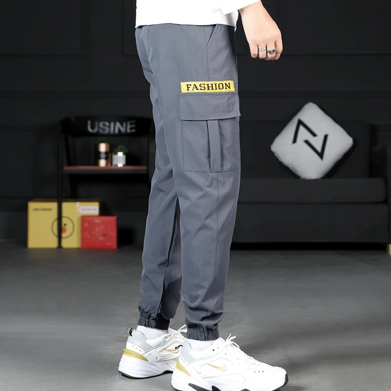 Calças Cargo Calças para Homens 2021 Novo Casual Calças dos Homens Streetwear Harajuku Hip Hop Moda Vestuário para Homens Táticas Calças