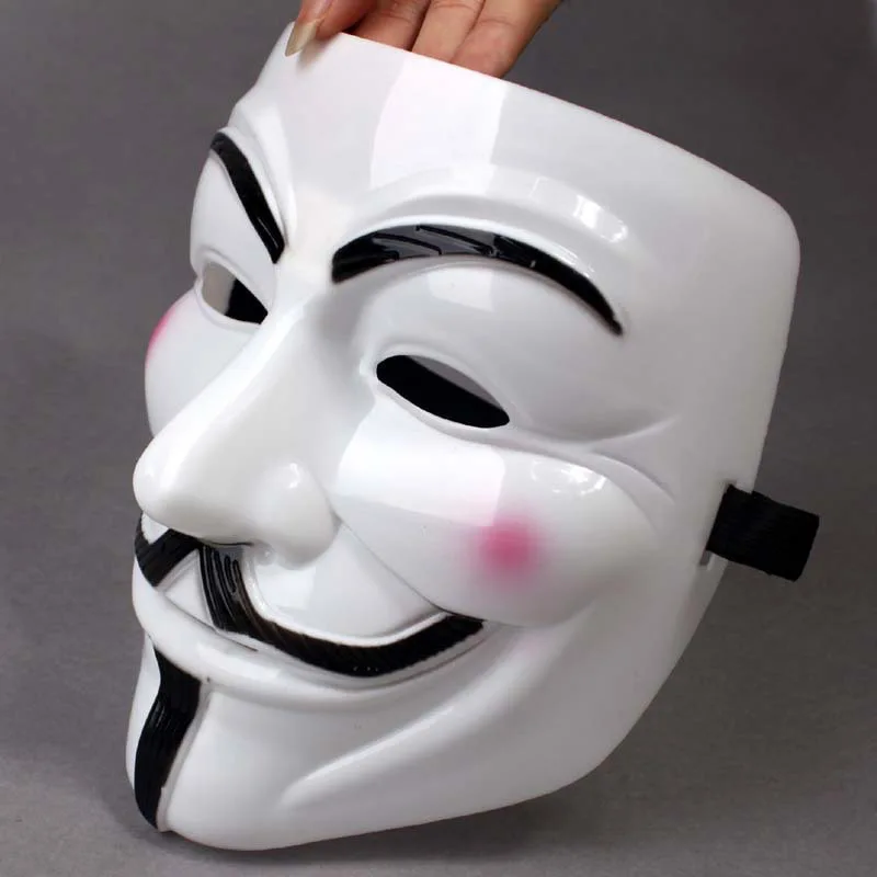 Halloween Festa de Natal Filme Cosplay V de Vingança Máscara Hacker Anonymous Guy Fawkes Presente Adultos, as Crianças Temático de Cinema Máscara Coringa