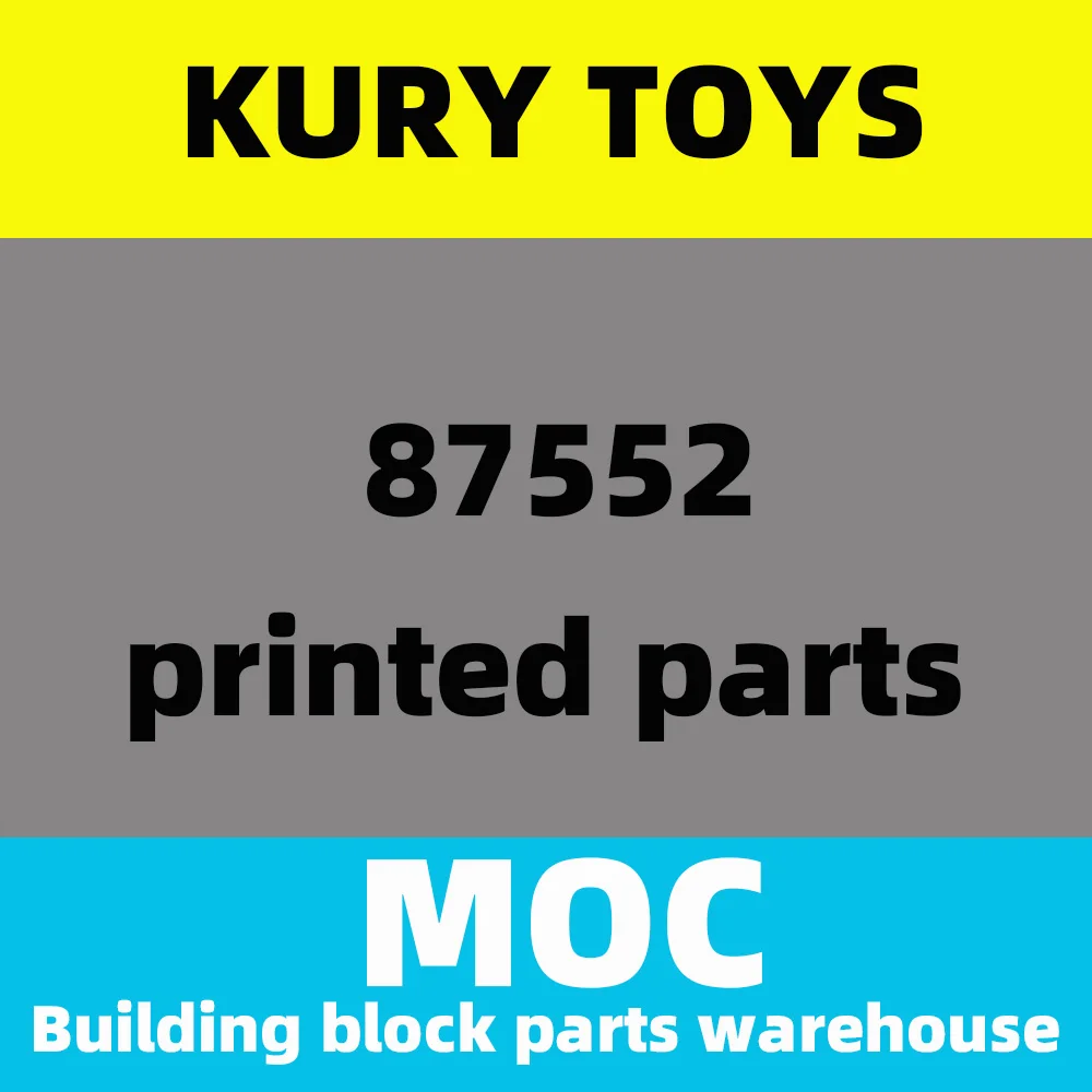 Kury Brinquedos de DIY MOC Para 87552 impresso peças de blocos de Construção de peças De Vidro para o tijolo brinquedos